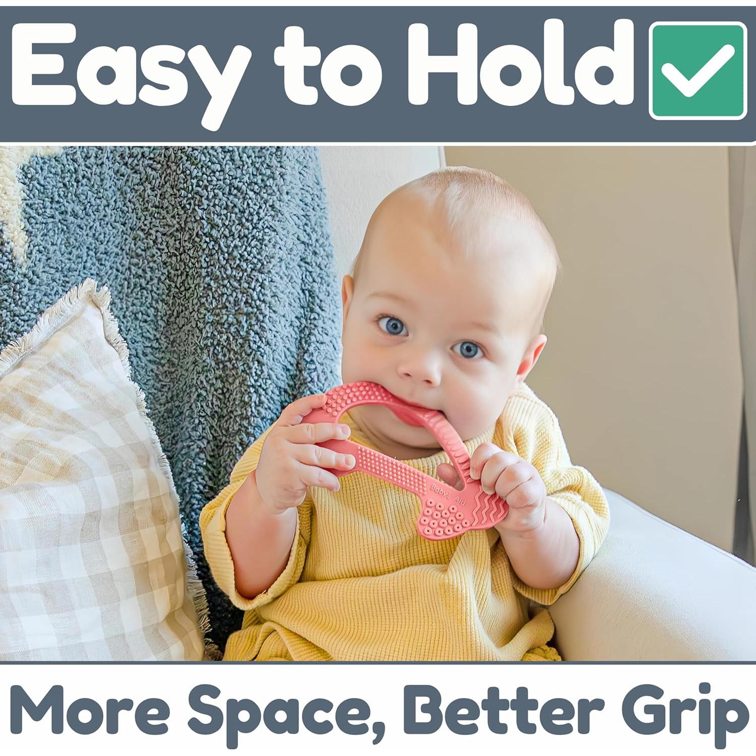 Mordedor de Dentición Delfín Silicona 100% Libre BPA 3M+