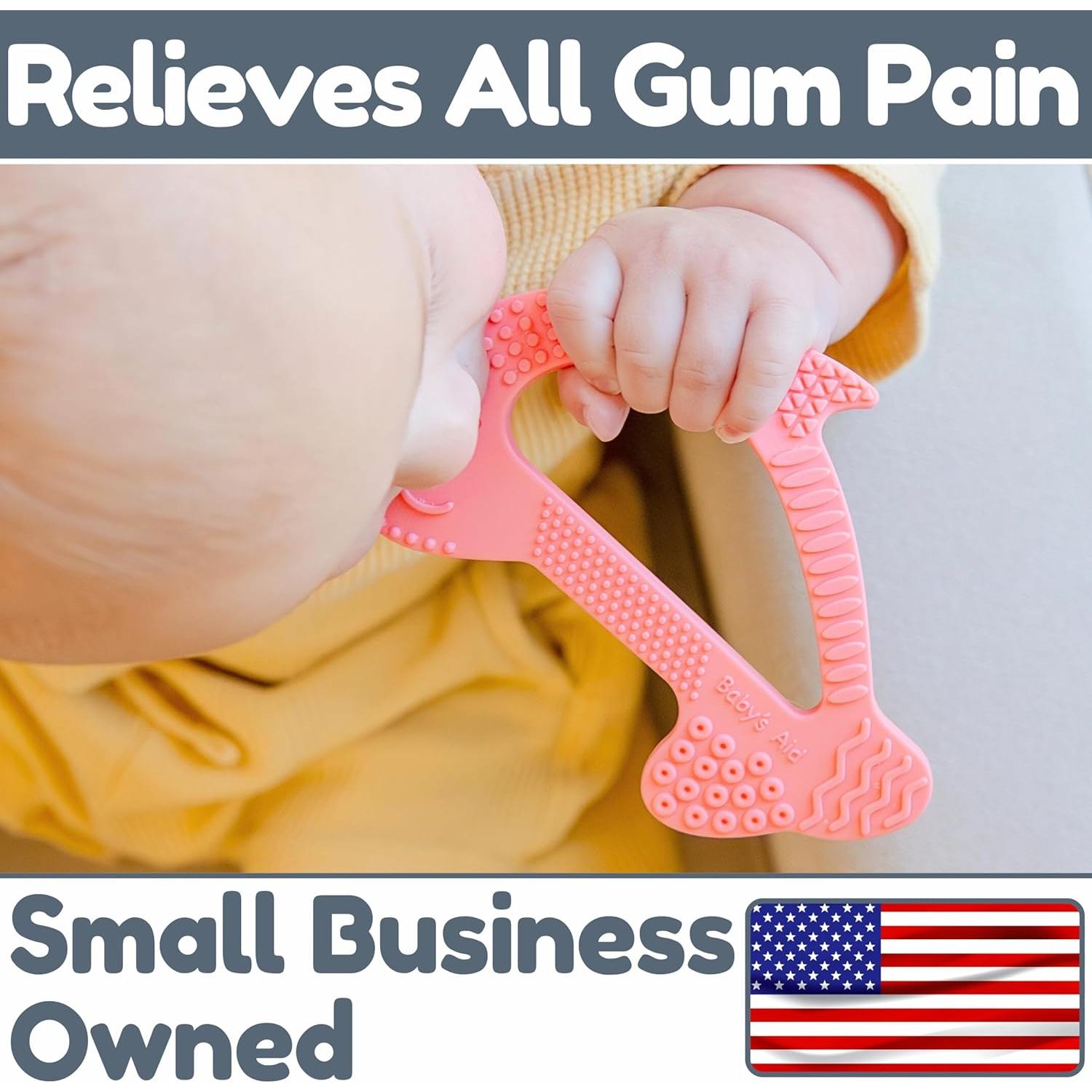 Mordedor de Dentición Delfín Silicona 100% Libre BPA 3M+