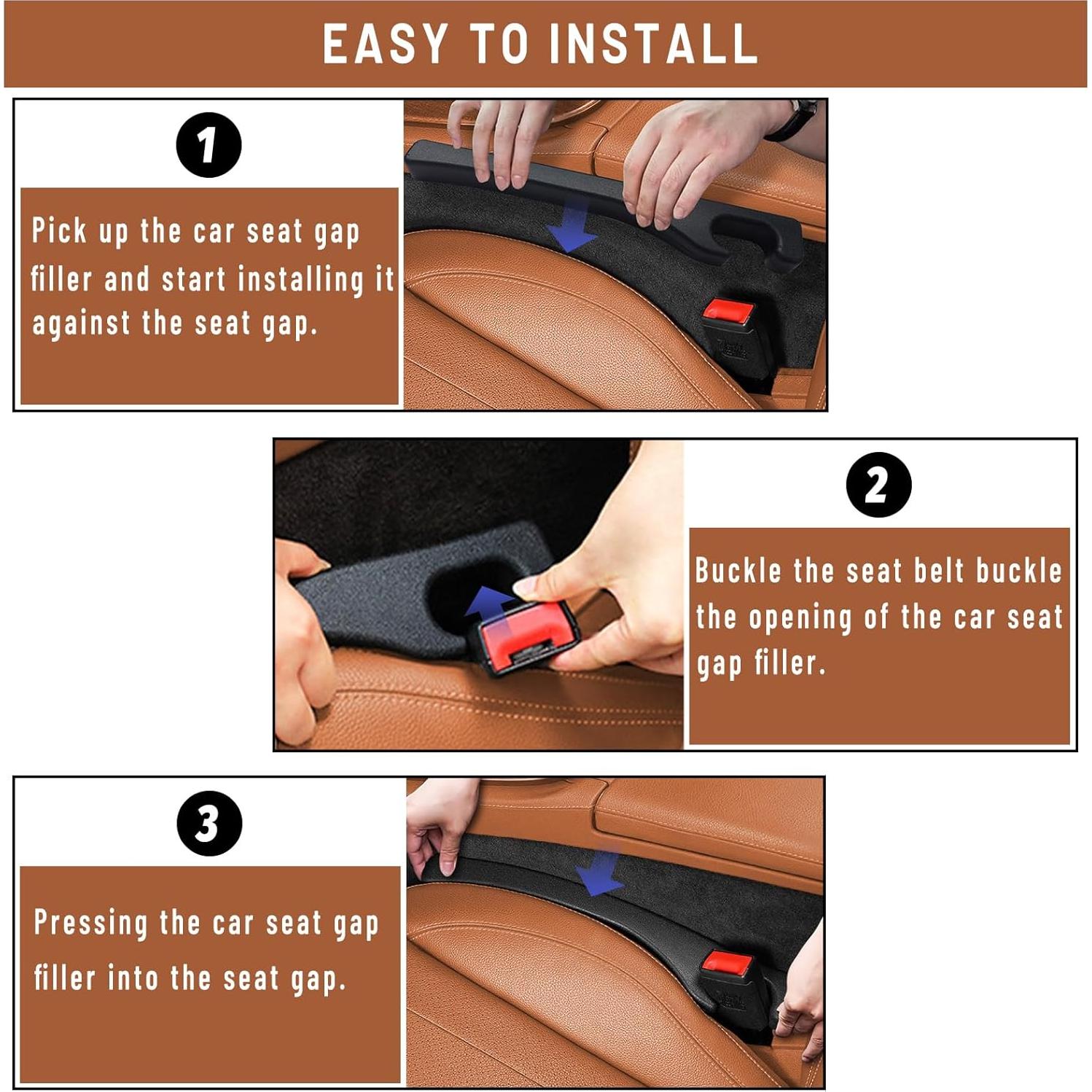 Relleno de Espacio para Asiento de Coche Tijeyi - 2 Piezas