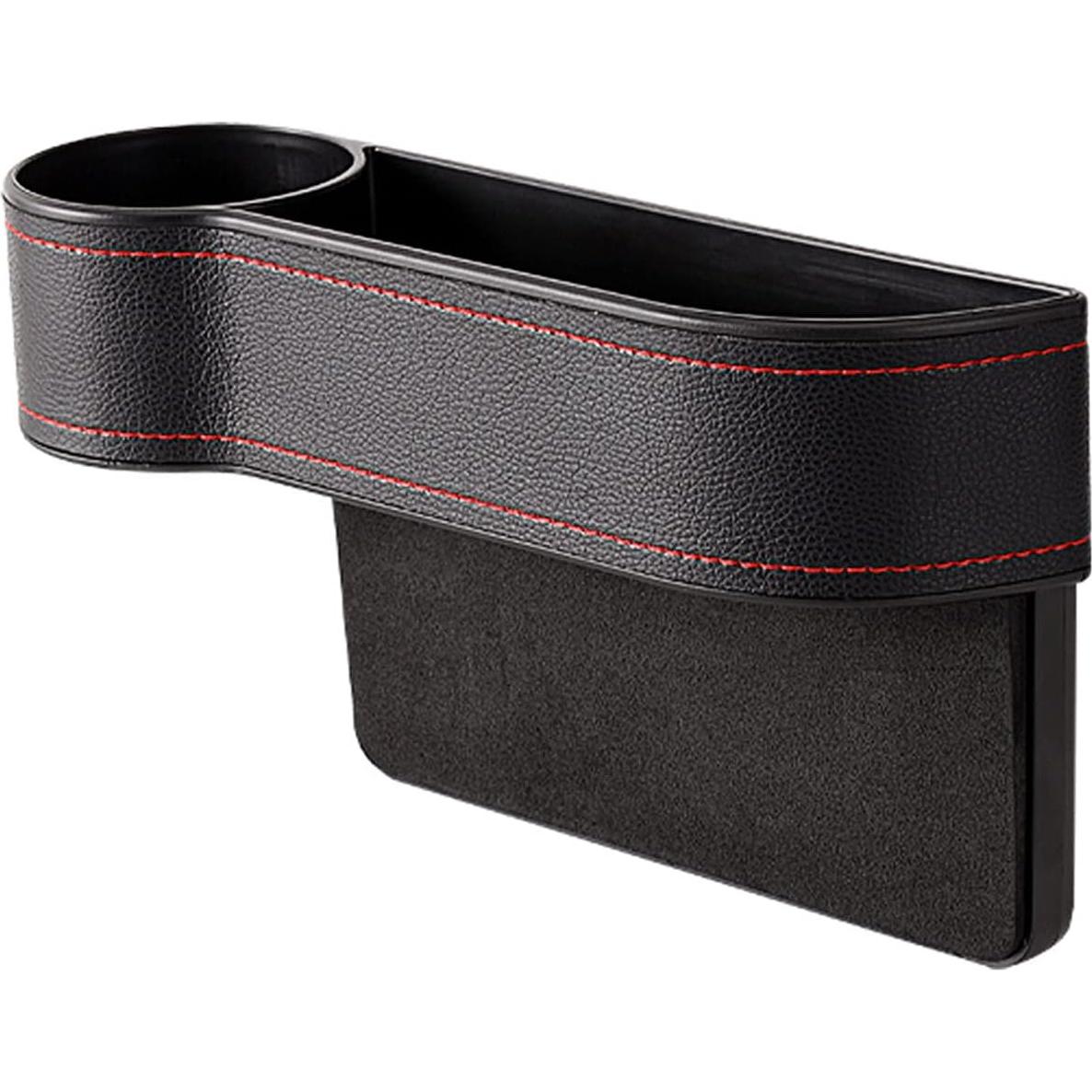 Organizador de Espacio entre Asientos Coforder Negro PU con Portavasos