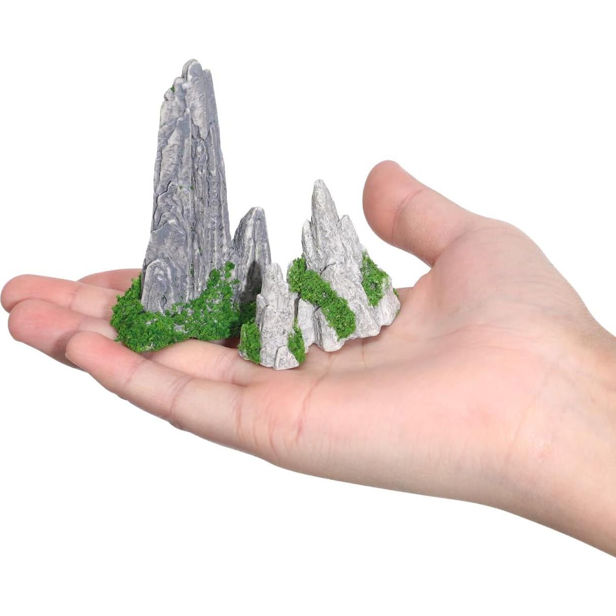 DOITOOL 8PCS Rocalla Miniatura de Resina para Jardín Zen