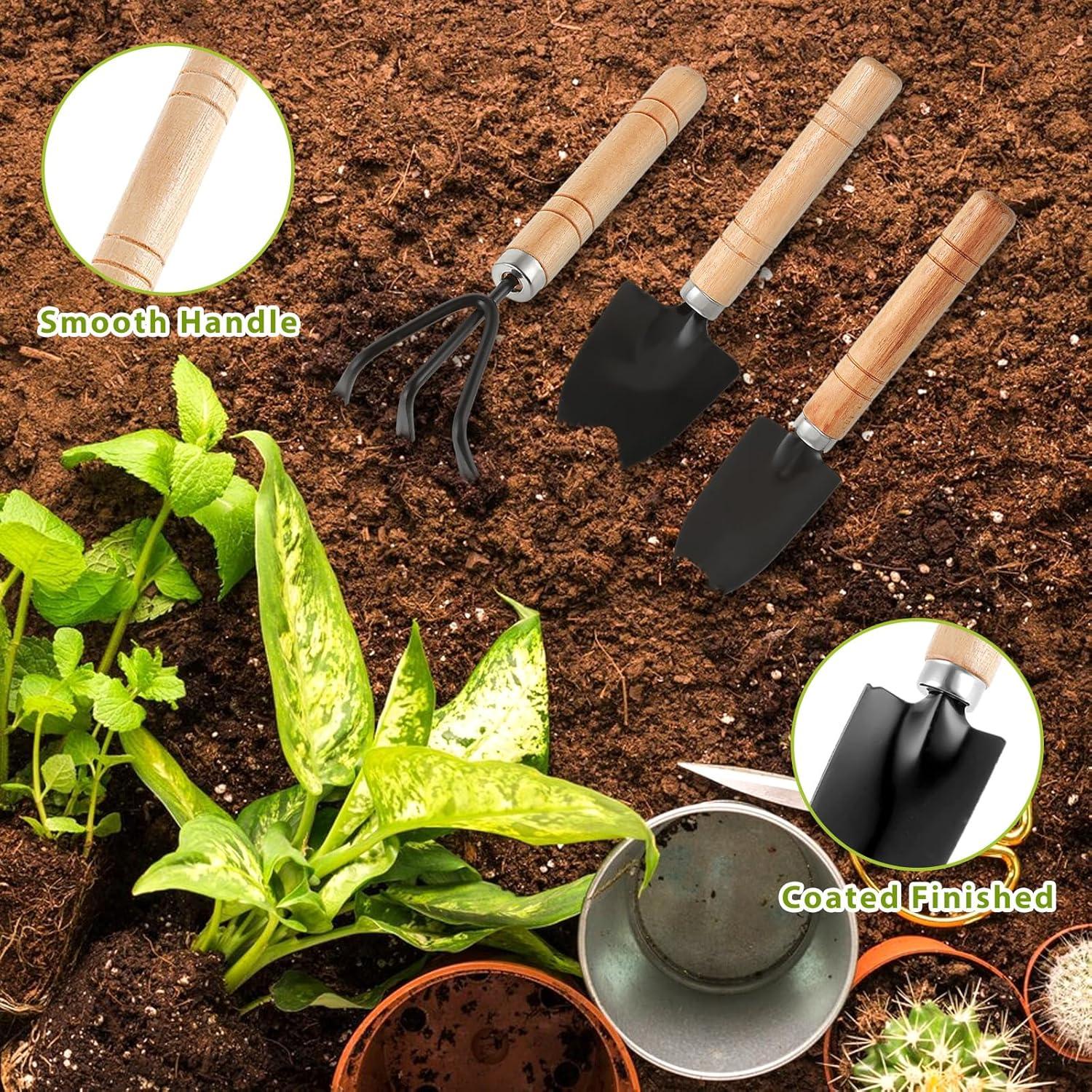 Kit de Jardinería Miniatura 6 Pcs Sibba - Herramientas de Interior