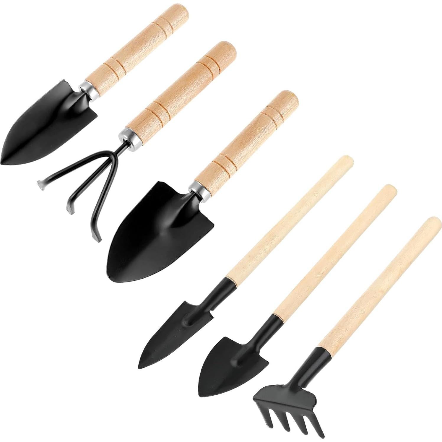 Kit de Jardinería Miniatura 6 Pcs Sibba - Herramientas de Interior