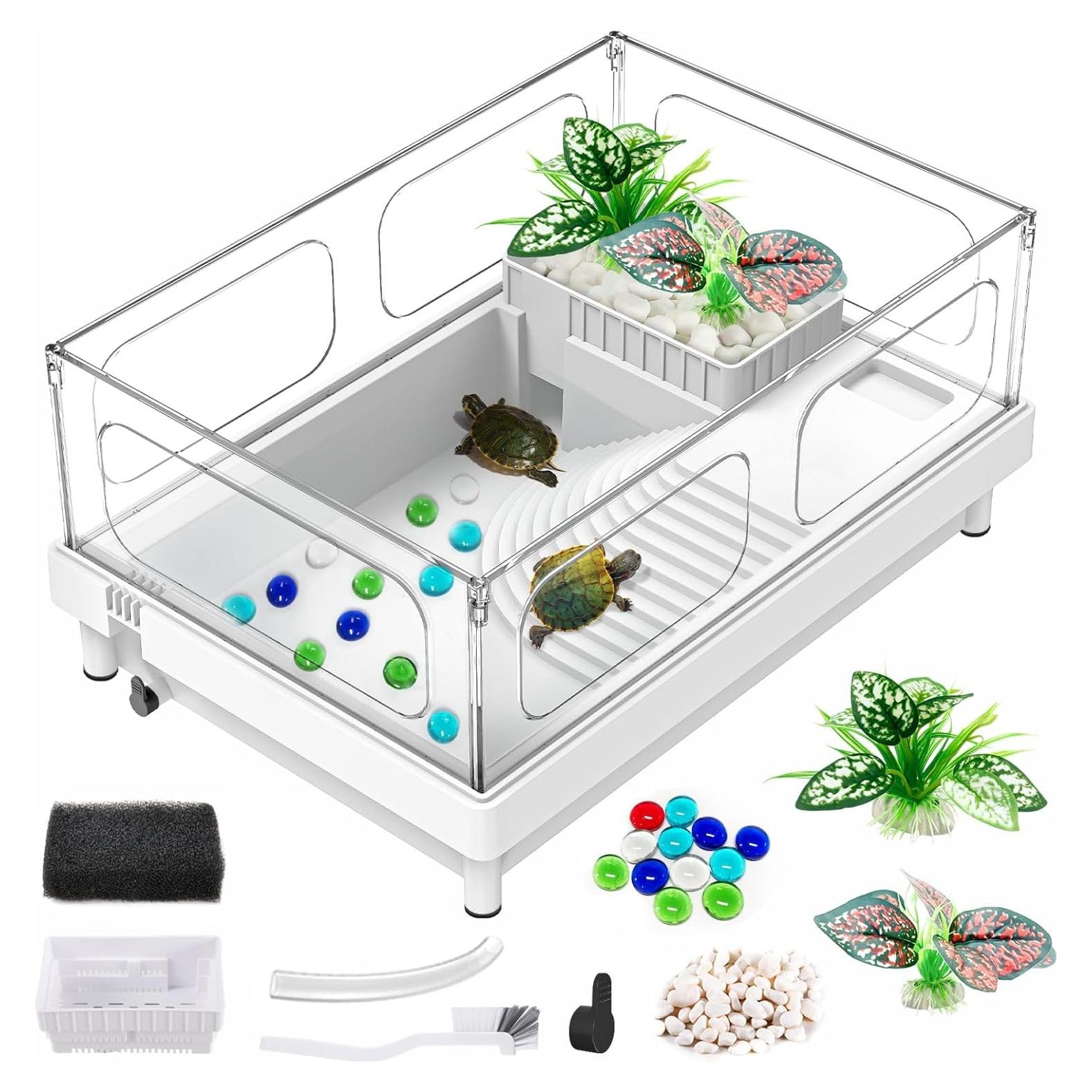 Acuario para Tortugas GOZILLA 39.1x26.9x18 cm Acrílico