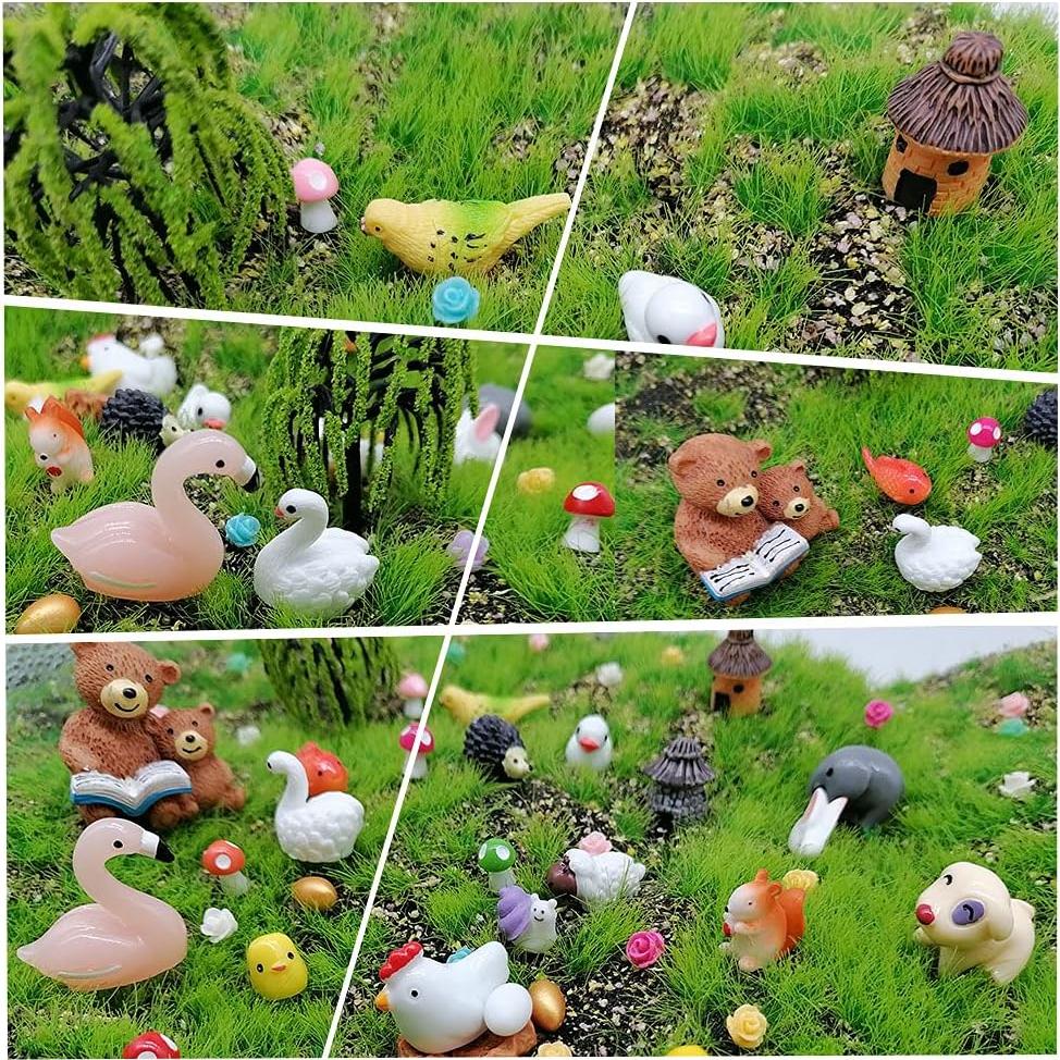 101 Piezas Animales Miniatura JKanruh para Jardín de Hadas