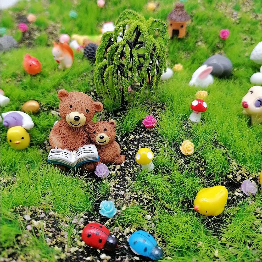 101 Piezas Animales Miniatura JKanruh para Jardín de Hadas