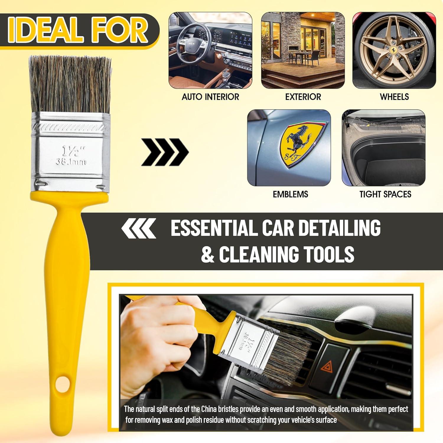 Pinceles de Detalle Nanoskin Ultra-Suave 3-Pack 1" Cerda China