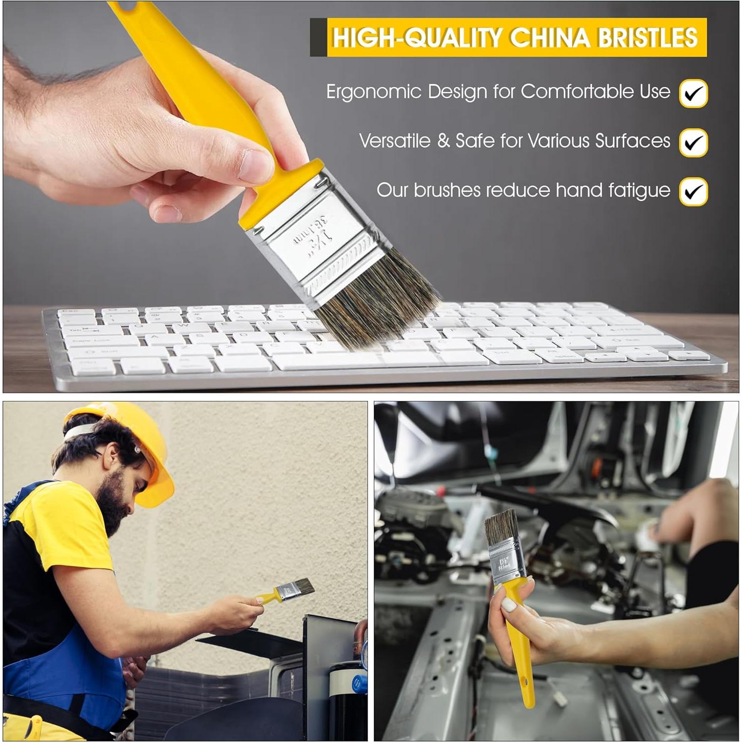 Pinceles de Detalle Nanoskin Ultra-Suave 3-Pack 1" Cerda China