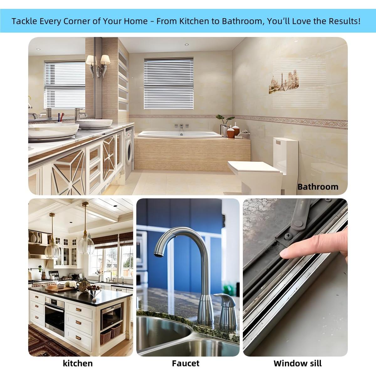 Cepillo de limpieza de ranuras HANGZIGD 12 piezas ergonómico