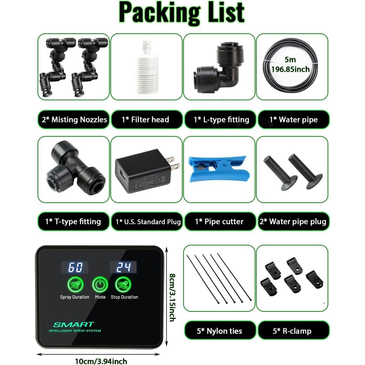 Nebulizador Automático para Reptiles Ycxydr SMART-01 con Temporizador