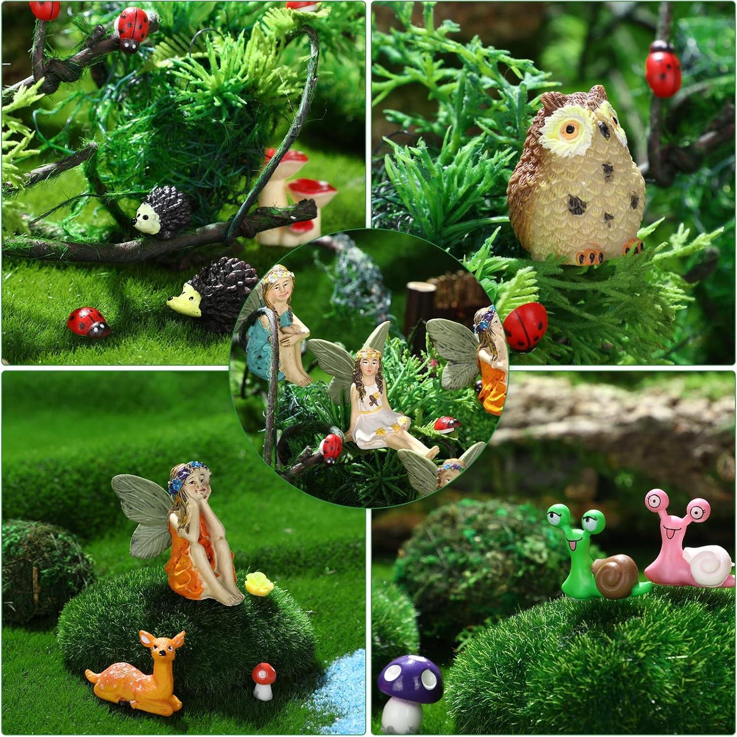 Kit de Jardín 120 Piezas Accesorios Miniaturas Unittype