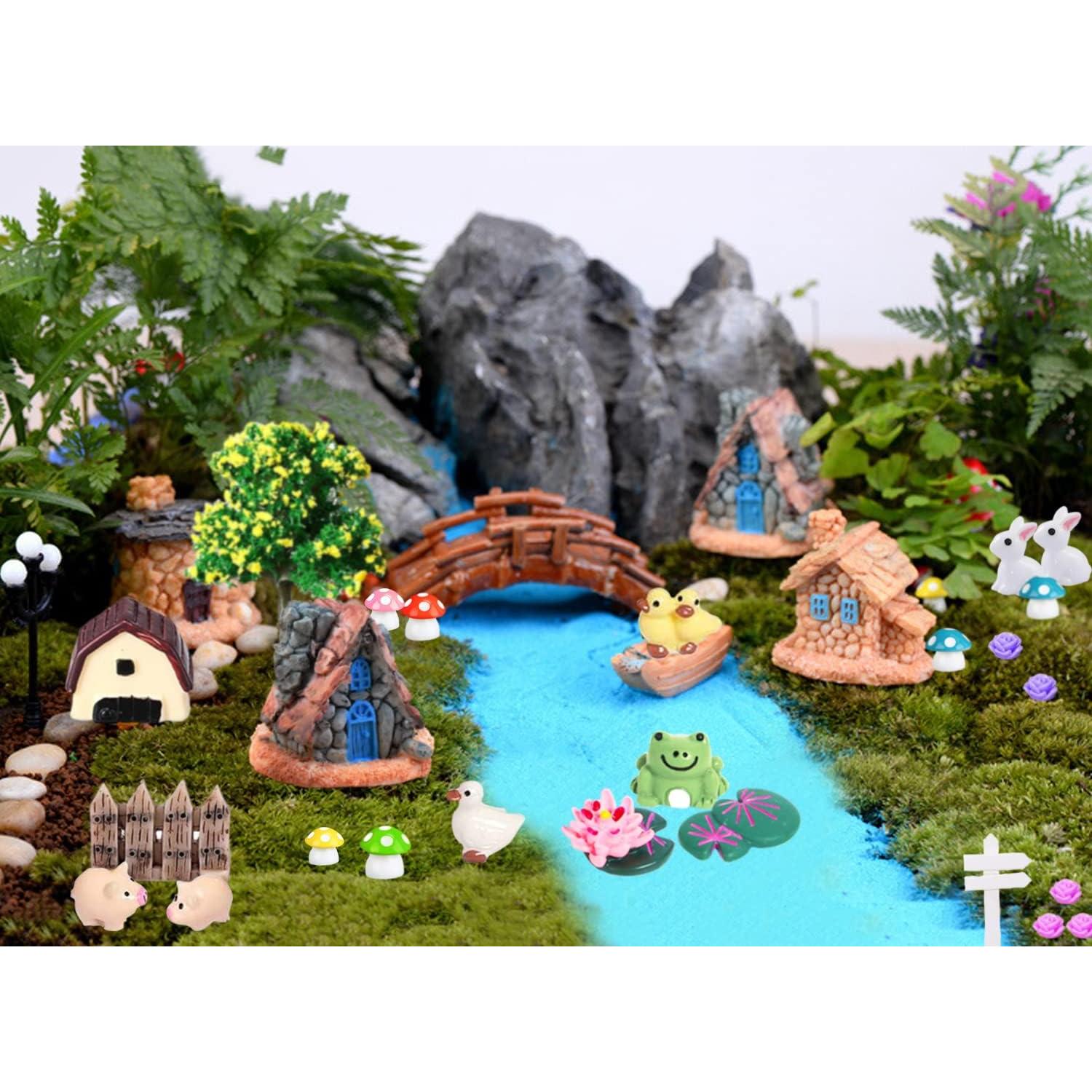 Kit de Jardín de Hadas 108 Piezas CHAKANLX Miniaturas