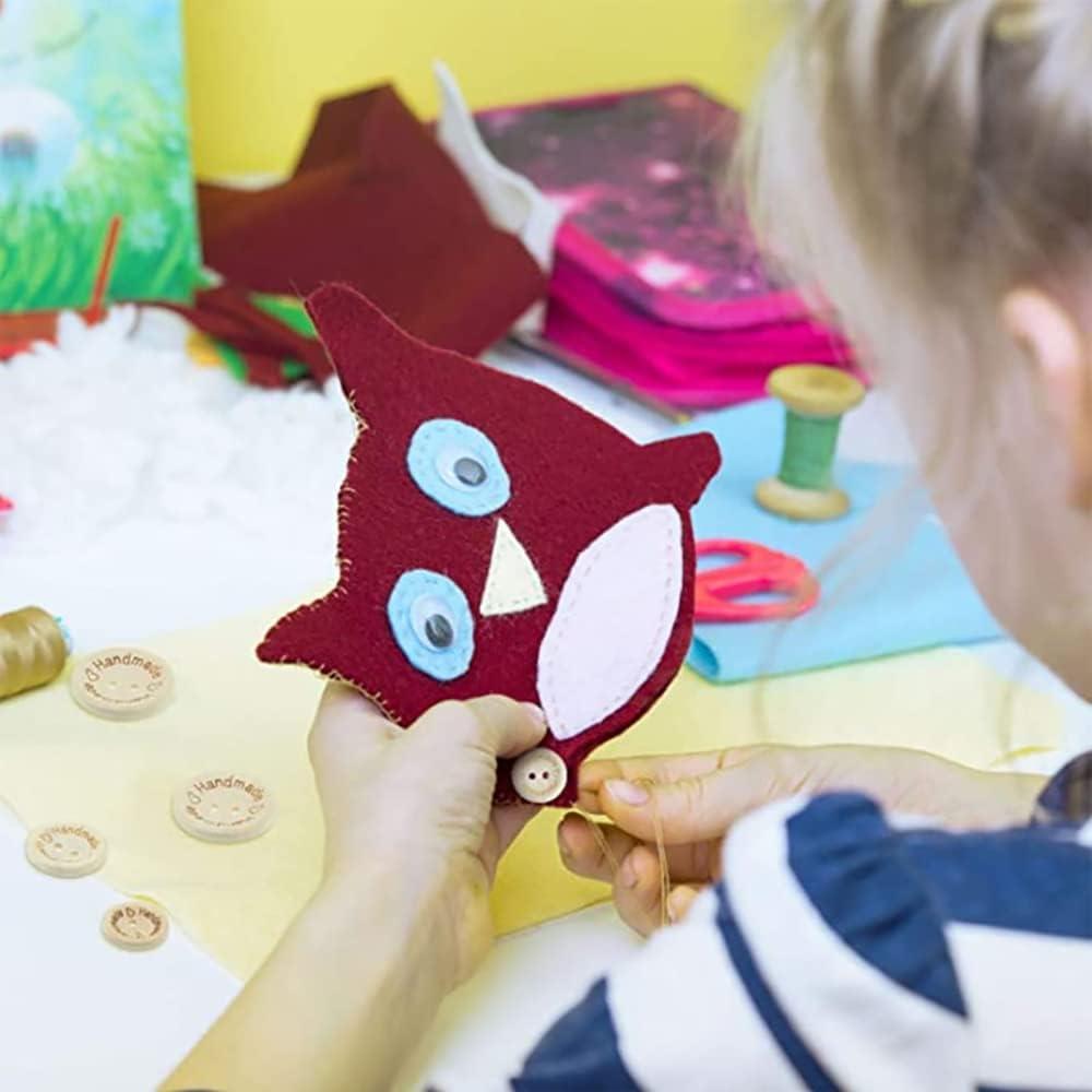 Botones de Madera Akittyya - 150 Piezas 15mm/20mm/25mm