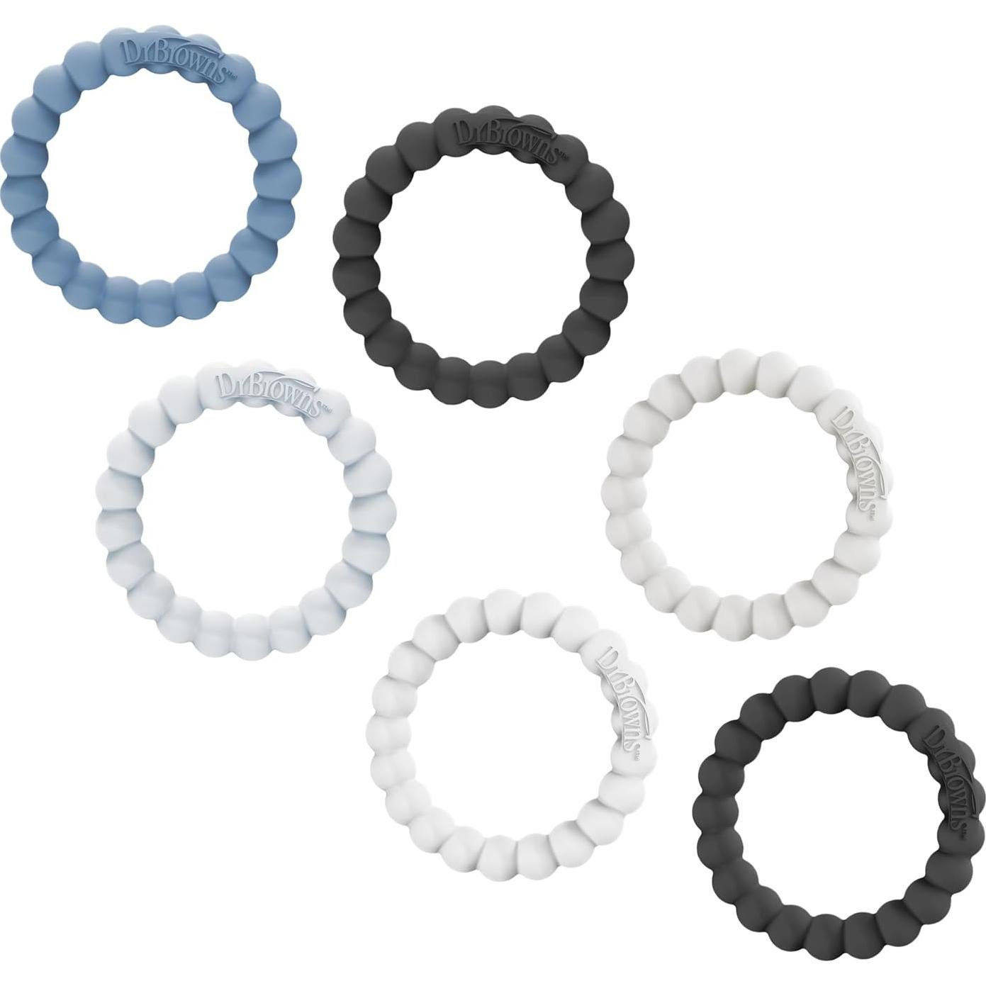 Anillos de Mordedor Dr. Brown's Flexees 100% Silicona 6 Piezas