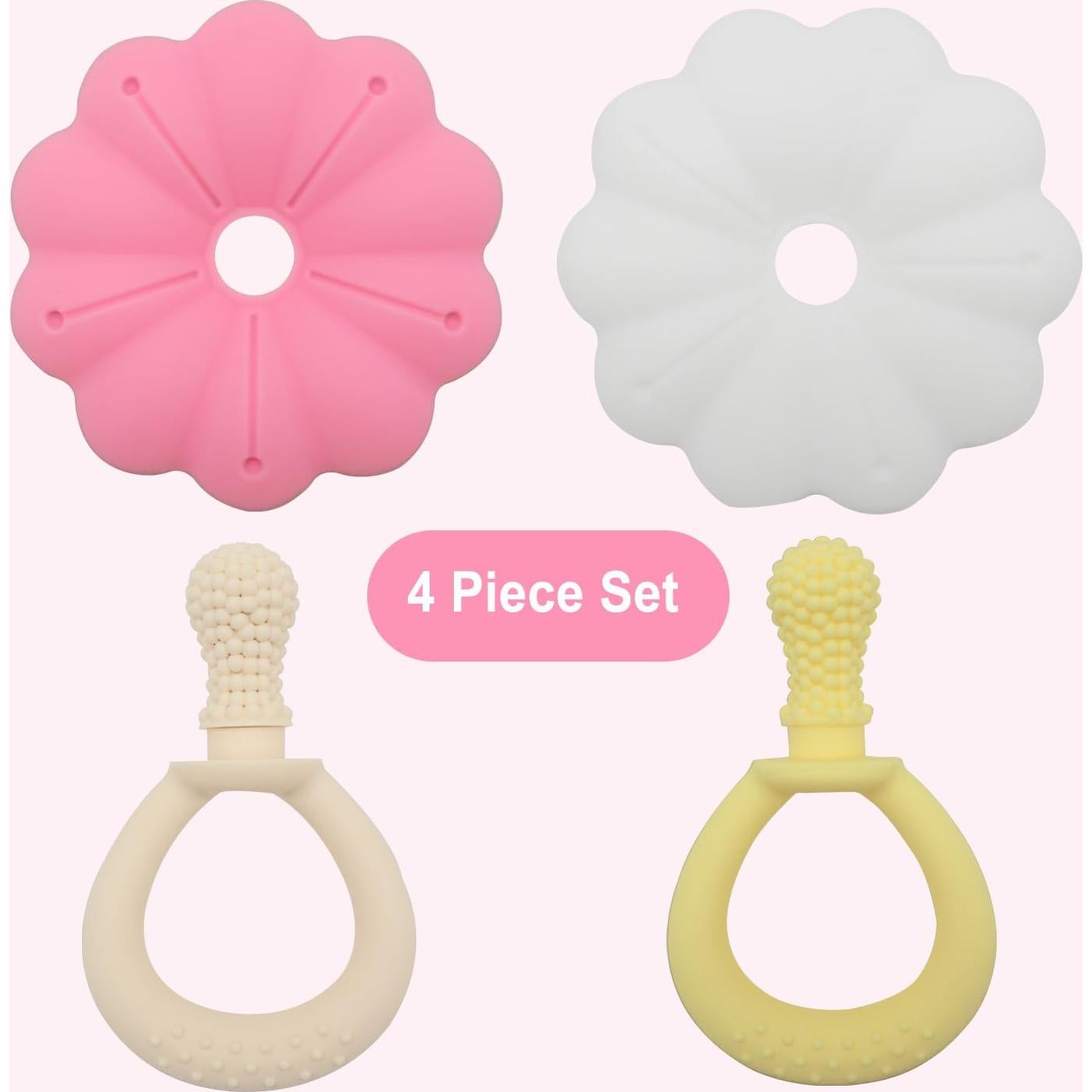 Chupete de Silicona Ginbear para Bebés 3 Meses + Libre de BPA (Juego de 2)