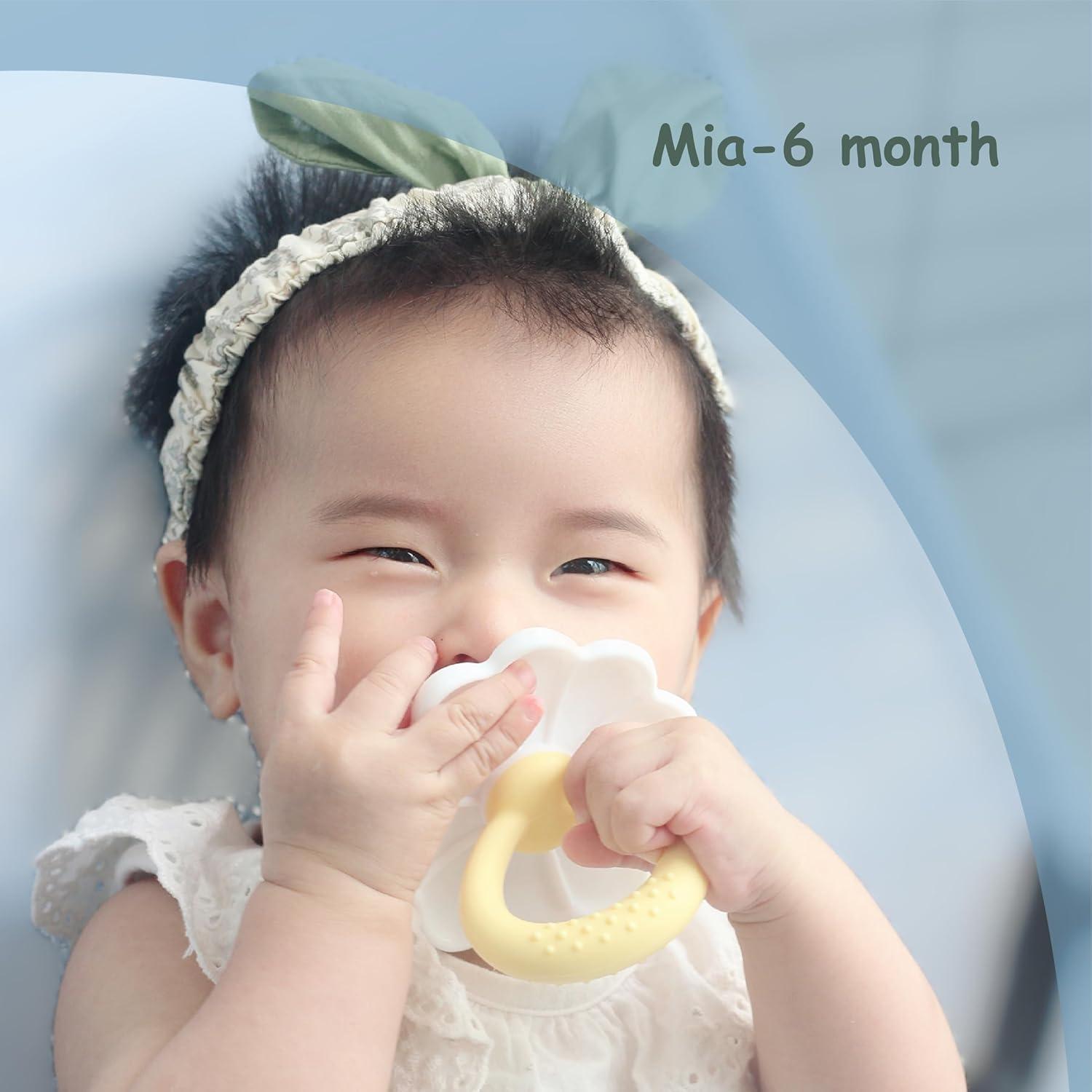 Chupete de Silicona Ginbear para Bebés 3 Meses + Libre de BPA (Juego de 2)