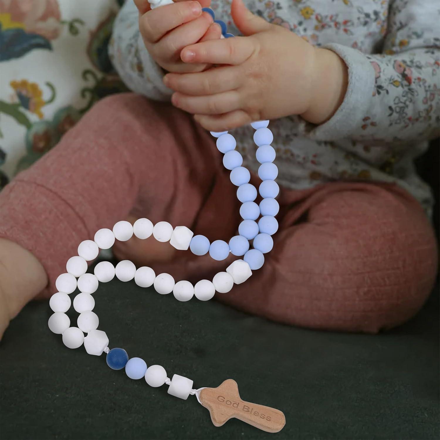 Rosario de Silicona para Bautizo YOUAME - Dios Bendiga