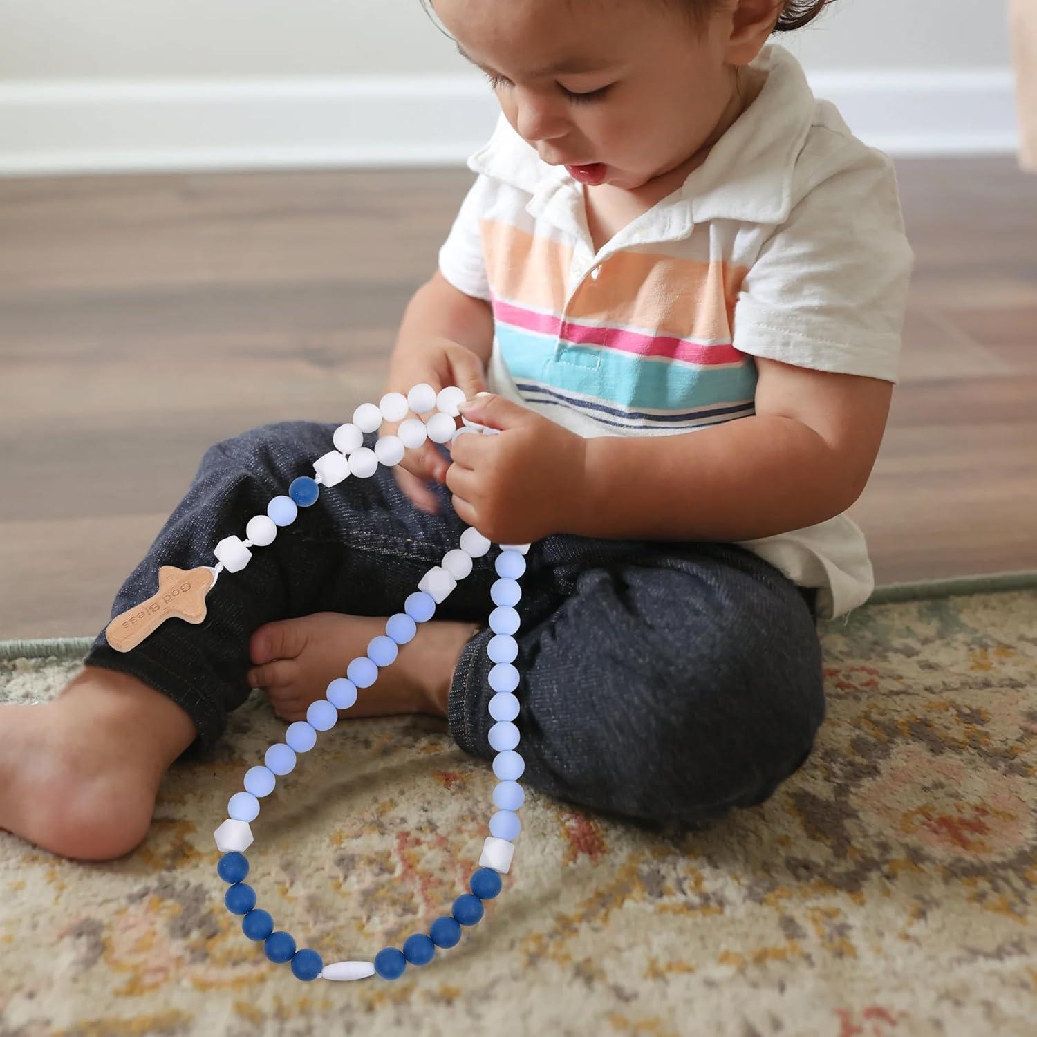 Rosario de Silicona para Bautizo YOUAME - Dios Bendiga