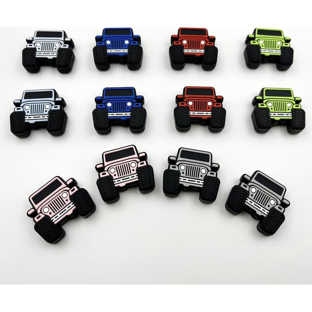 12 Perlas de Silicona en Forma de Camión dxfiuyio