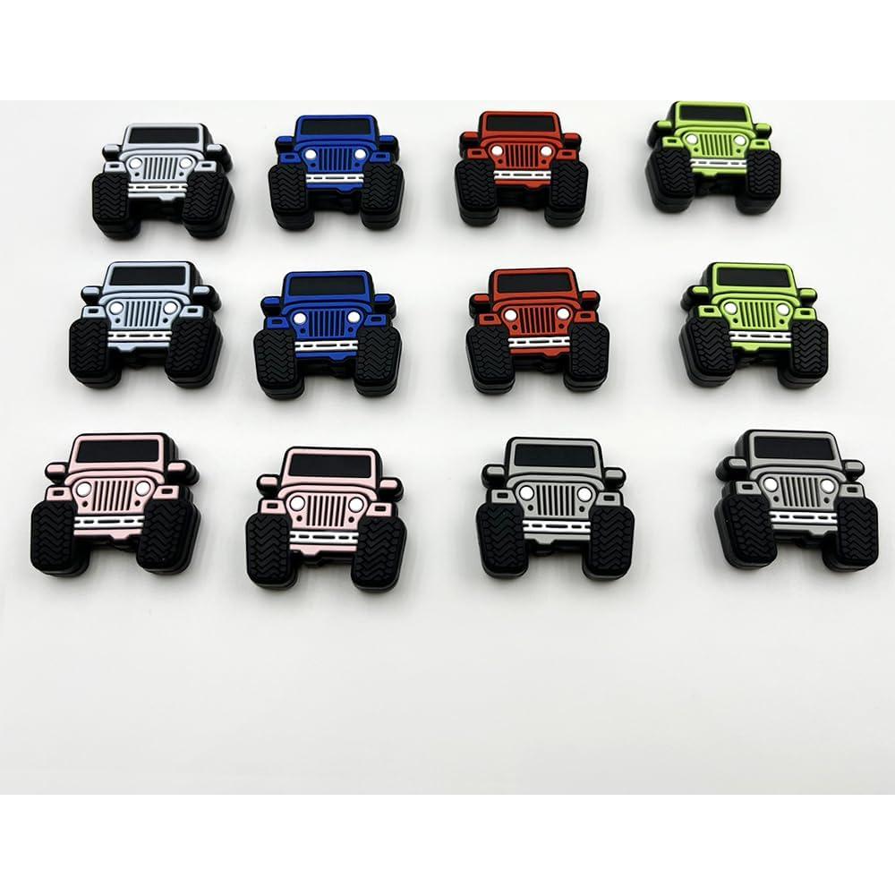 12 Perlas de Silicona en Forma de Camión dxfiuyio