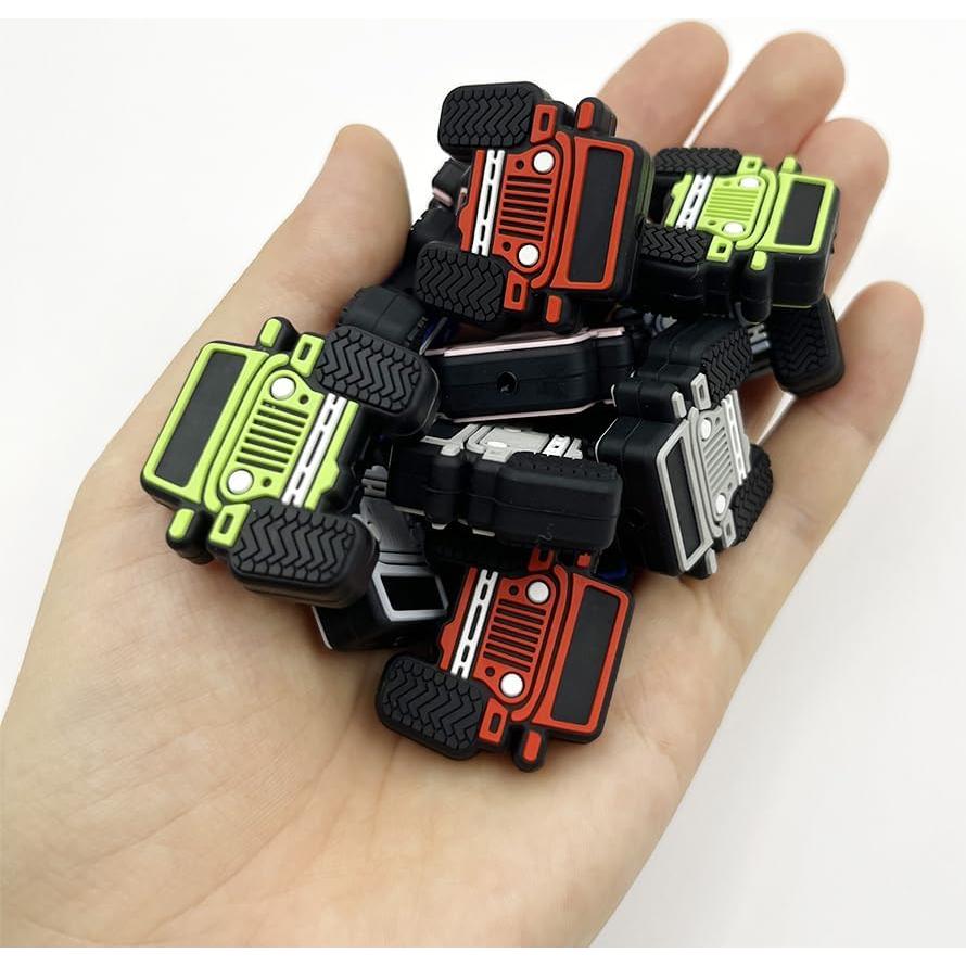 12 Perlas de Silicona en Forma de Camión dxfiuyio