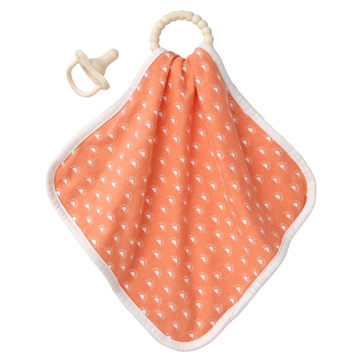 Manta Lovey Dr. Brown con Chupete y Mordedor Silicona 0m+