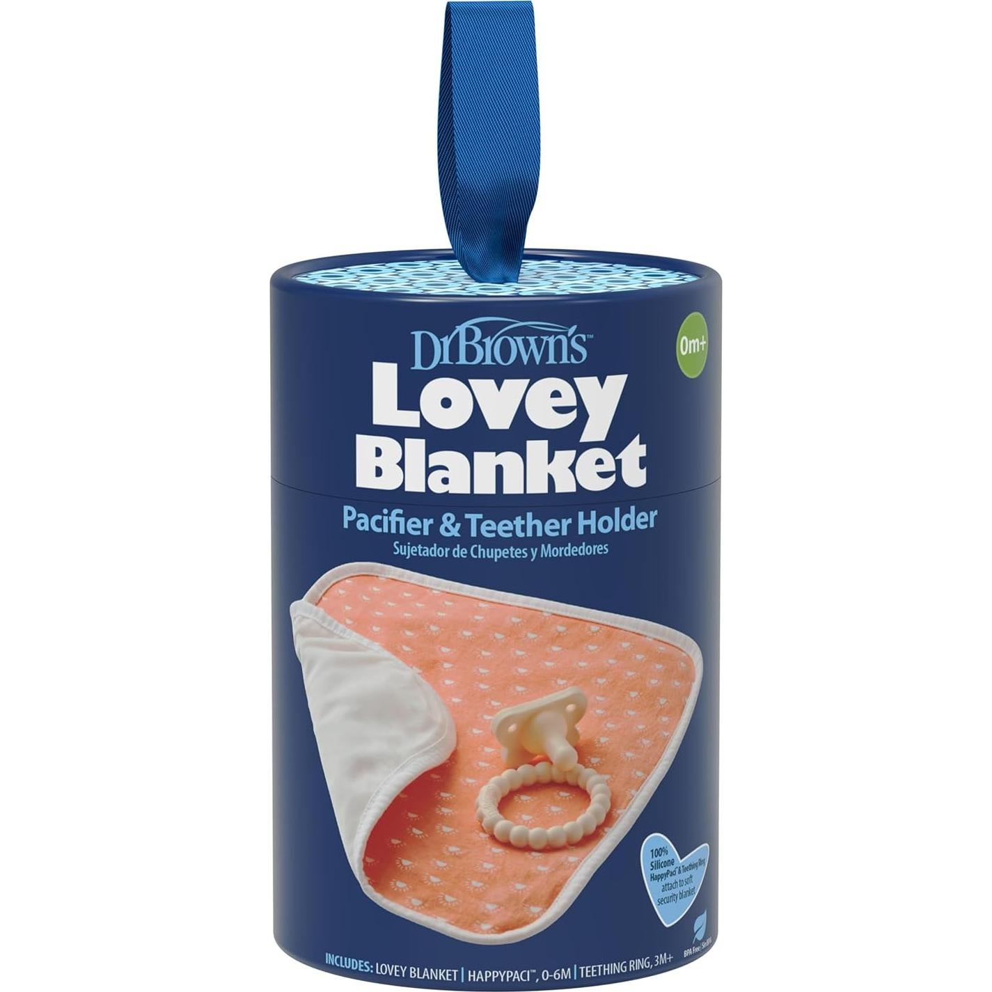 Manta Lovey Dr. Brown con Chupete y Mordedor Silicona 0m+