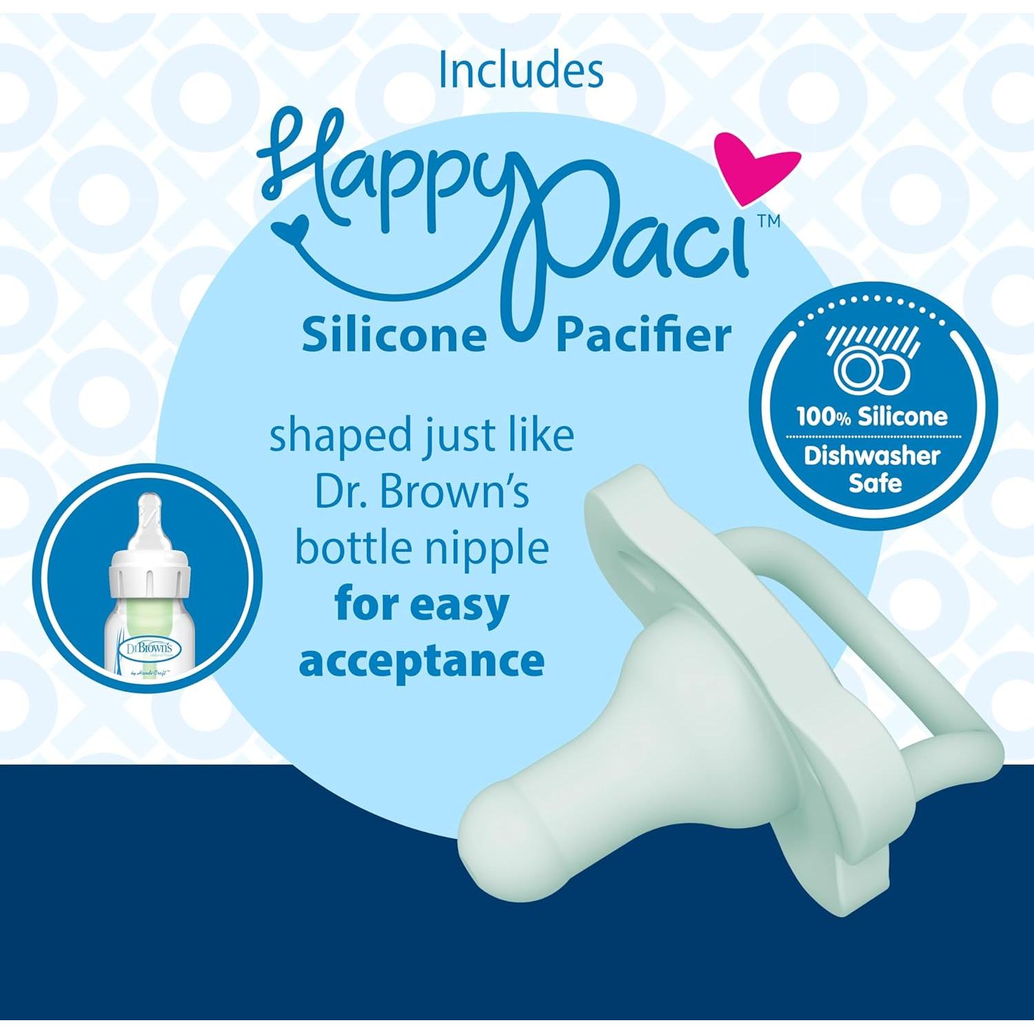 Manta Lovey Dr. Brown con Chupete y Mordedor Silicona 0m+