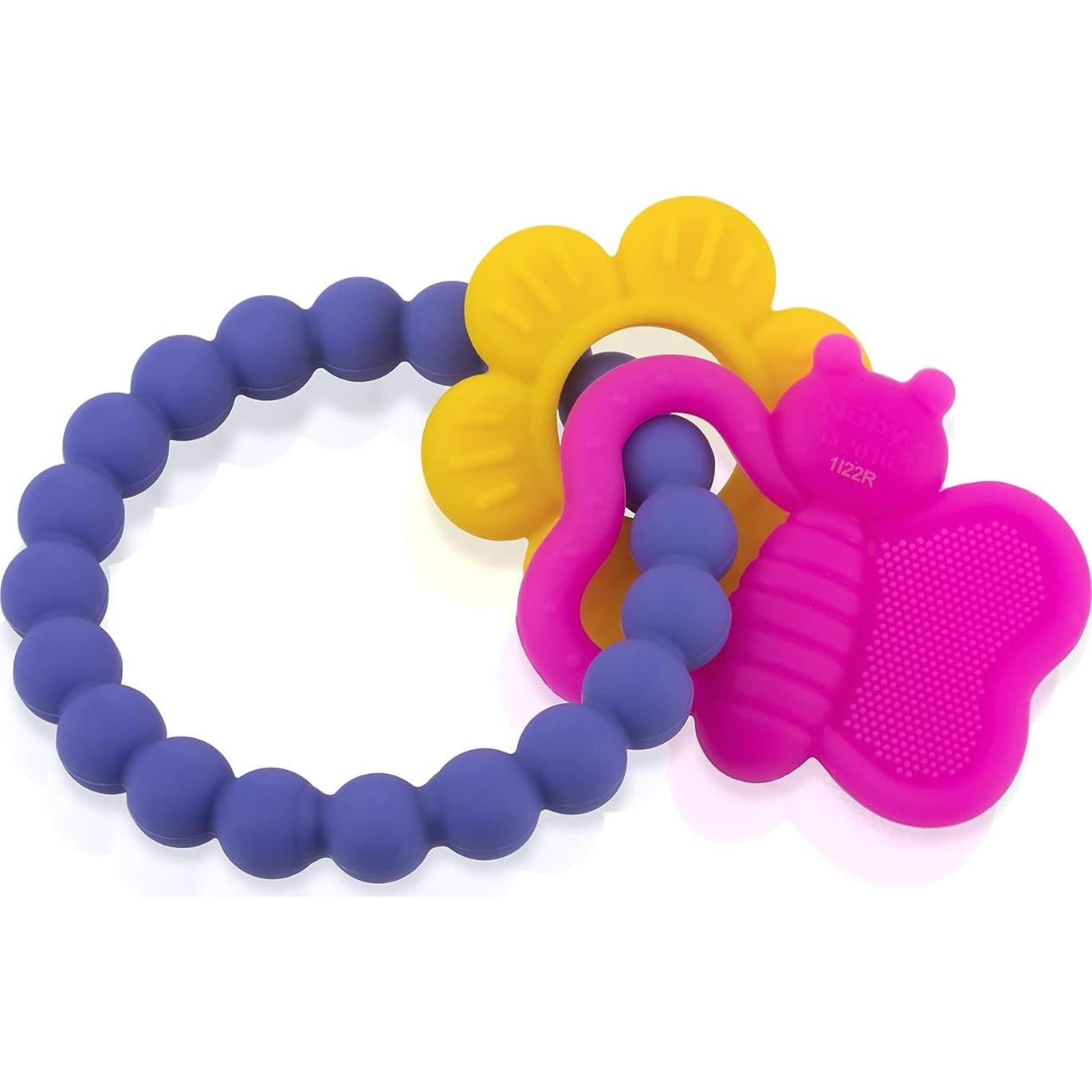 Chupete de Silicona Nuby Chewy Charms Mariposa o Unicornio