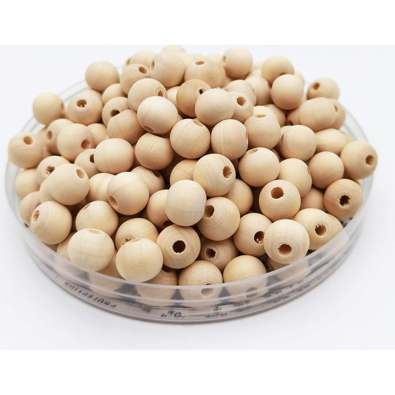 900 Perlas de Madera Natural 10mm INSPIRELLE + Cuerda de Yute