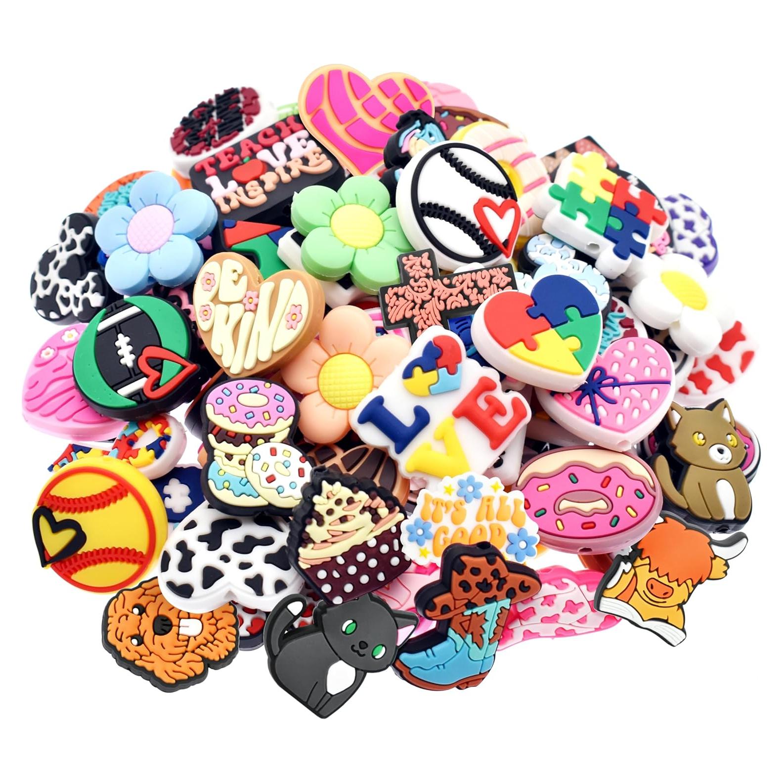 100 Perlas de Silicona Coloridas XHAOYEAHX para Manualidades DIY