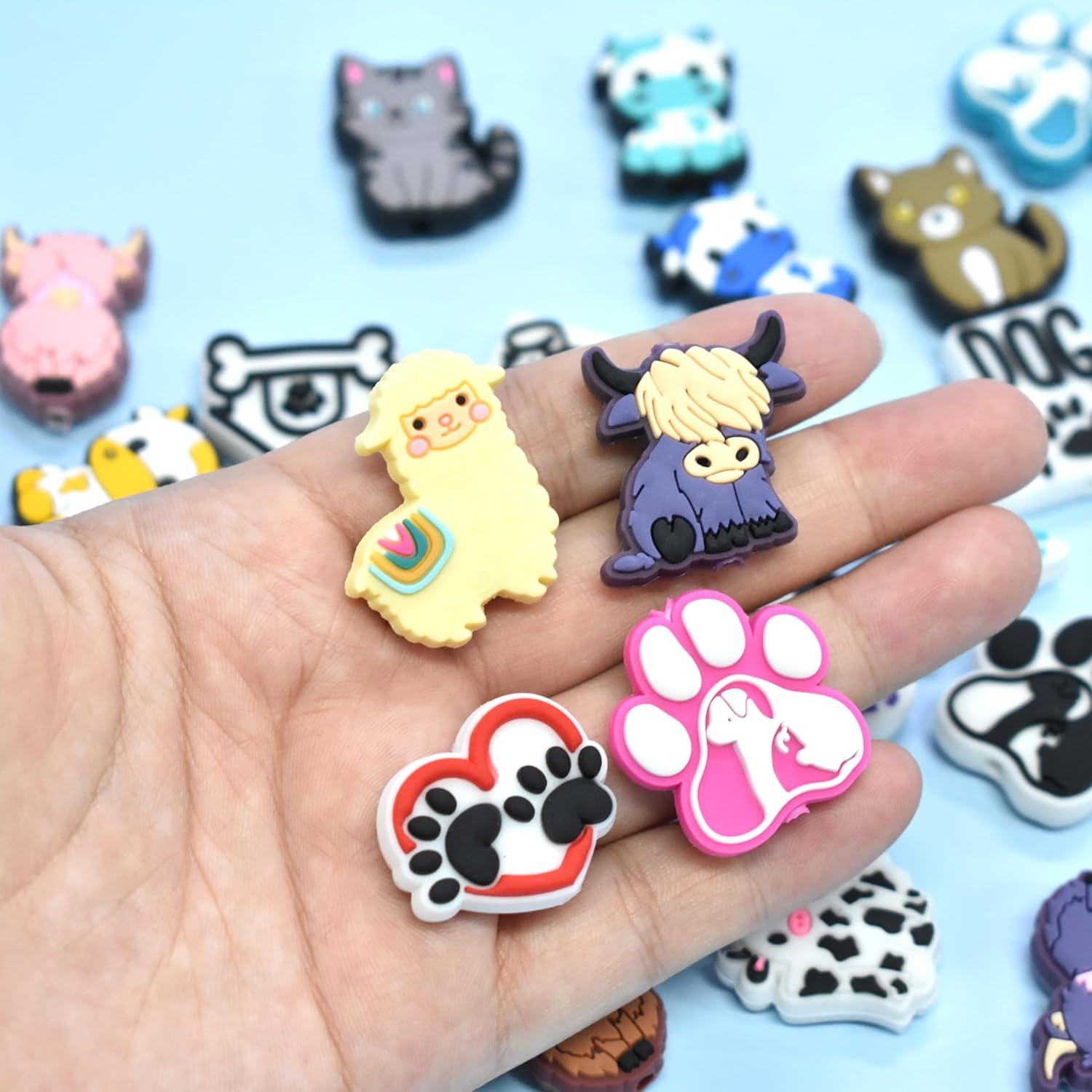 100 Perlas de Silicona Coloridas XHAOYEAHX para Manualidades DIY