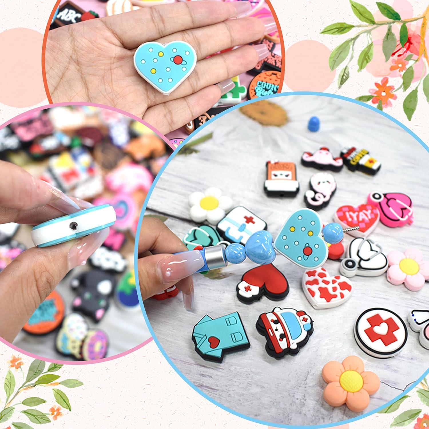 100 Perlas de Silicona Coloridas XHAOYEAHX para Manualidades DIY