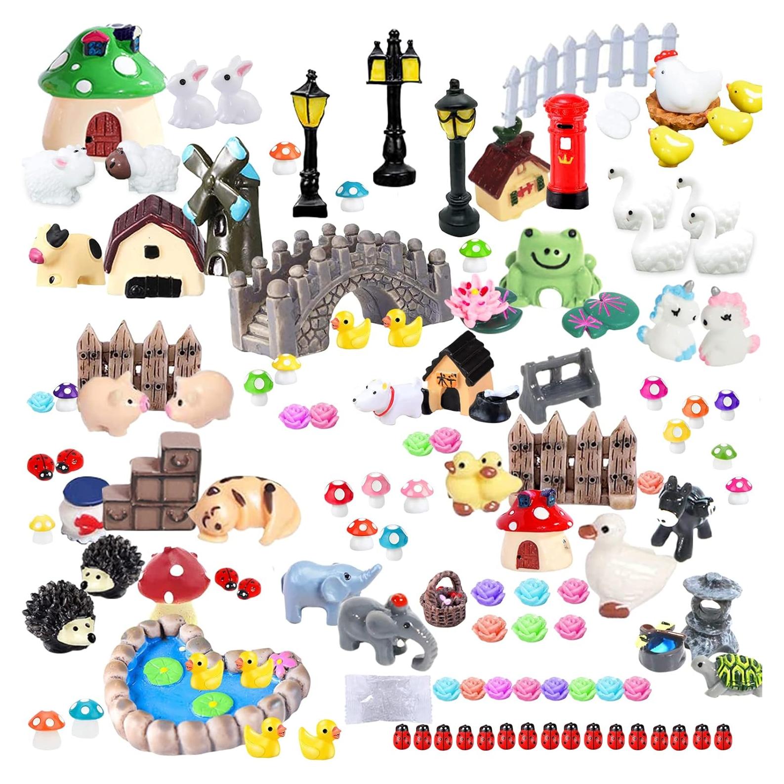 Kit de 123 Piezas Accesorios Jardín de Hadas CHAKANLX