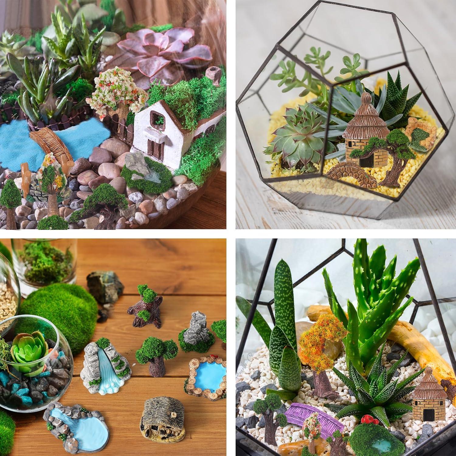 Set Miniaturas Jardín 58 Piezas Canlierr para Decoración DIY