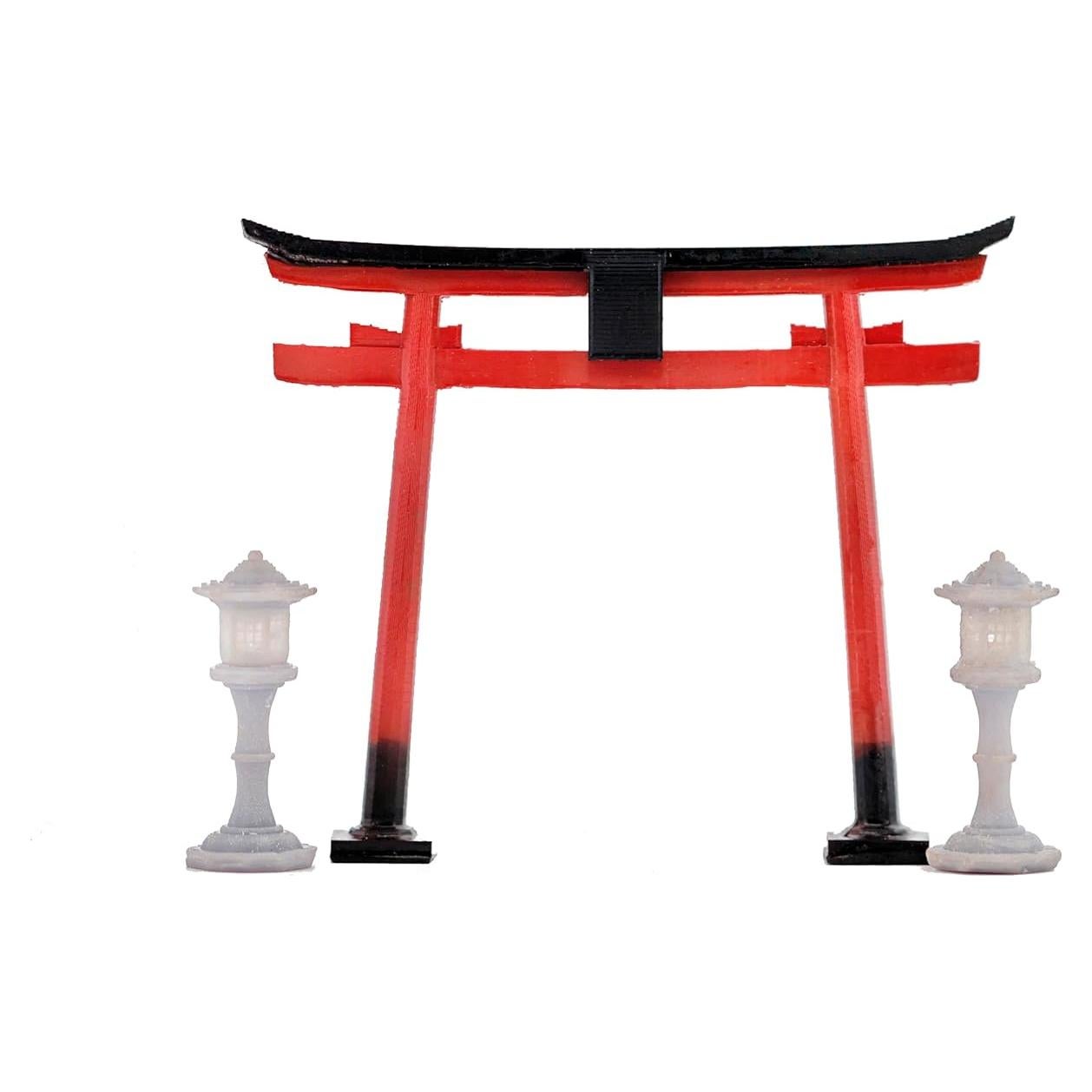 Mini Torii Japonés KARESANSUI - Decoración Zen para Acuario 6.35cm