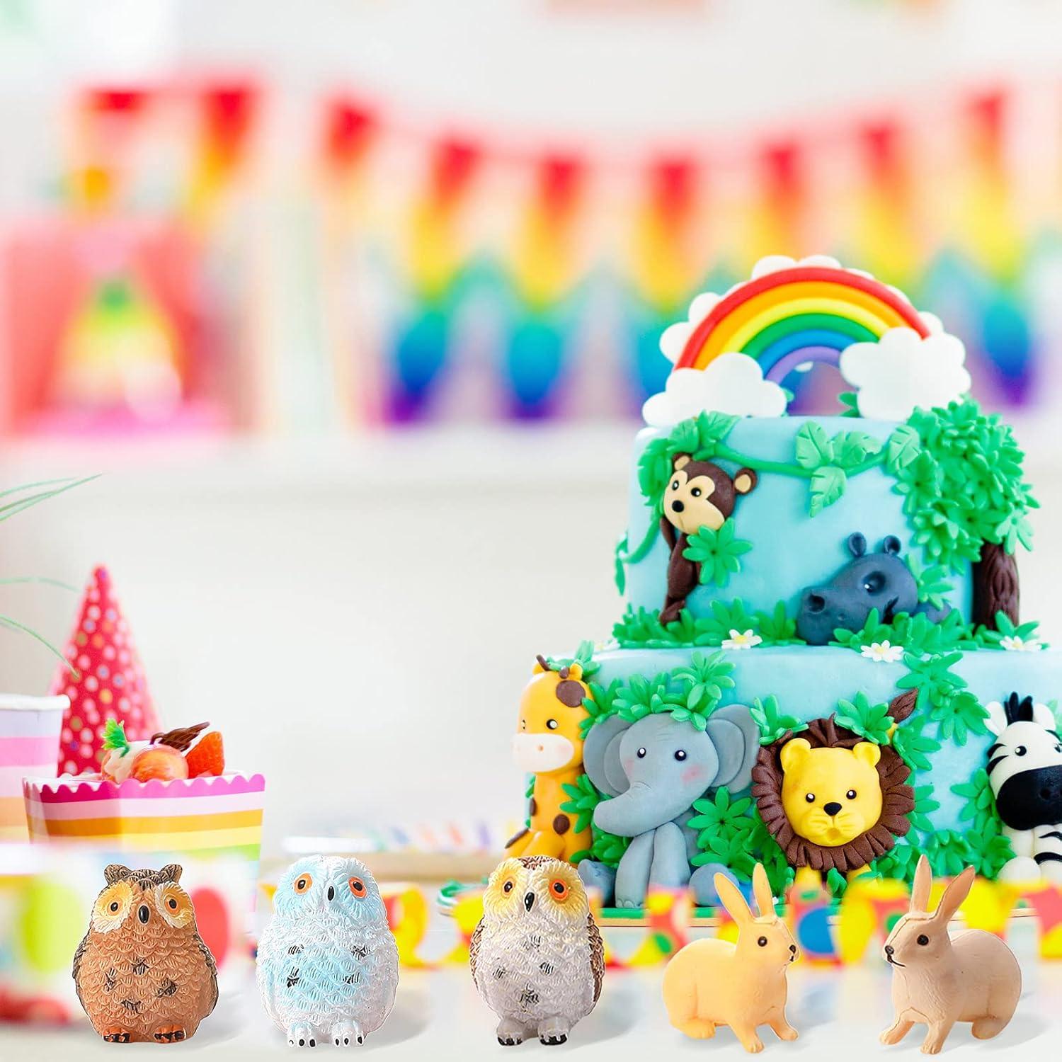 Juego de 12 Mini Animales de Jardín Skylety para Casa de Hadas