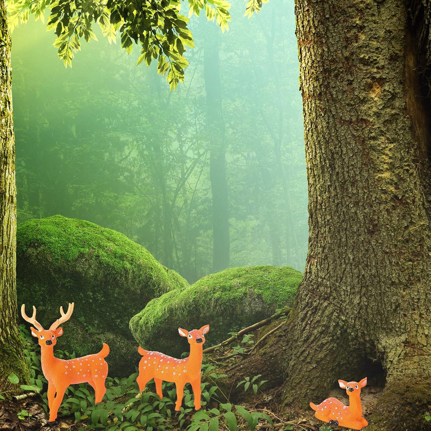 Juego de 12 Mini Animales de Jardín Skylety para Casa de Hadas