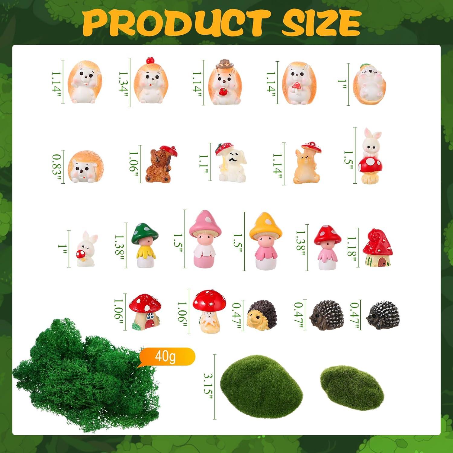 Set Miniatura Jardín 58 Piezas Canlierr Decoración DIY