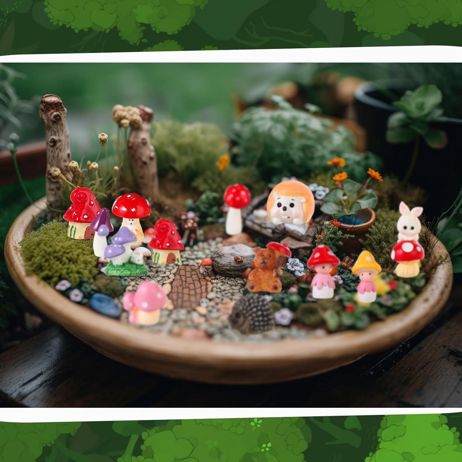 Set Miniatura Jardín 58 Piezas Canlierr Decoración DIY
