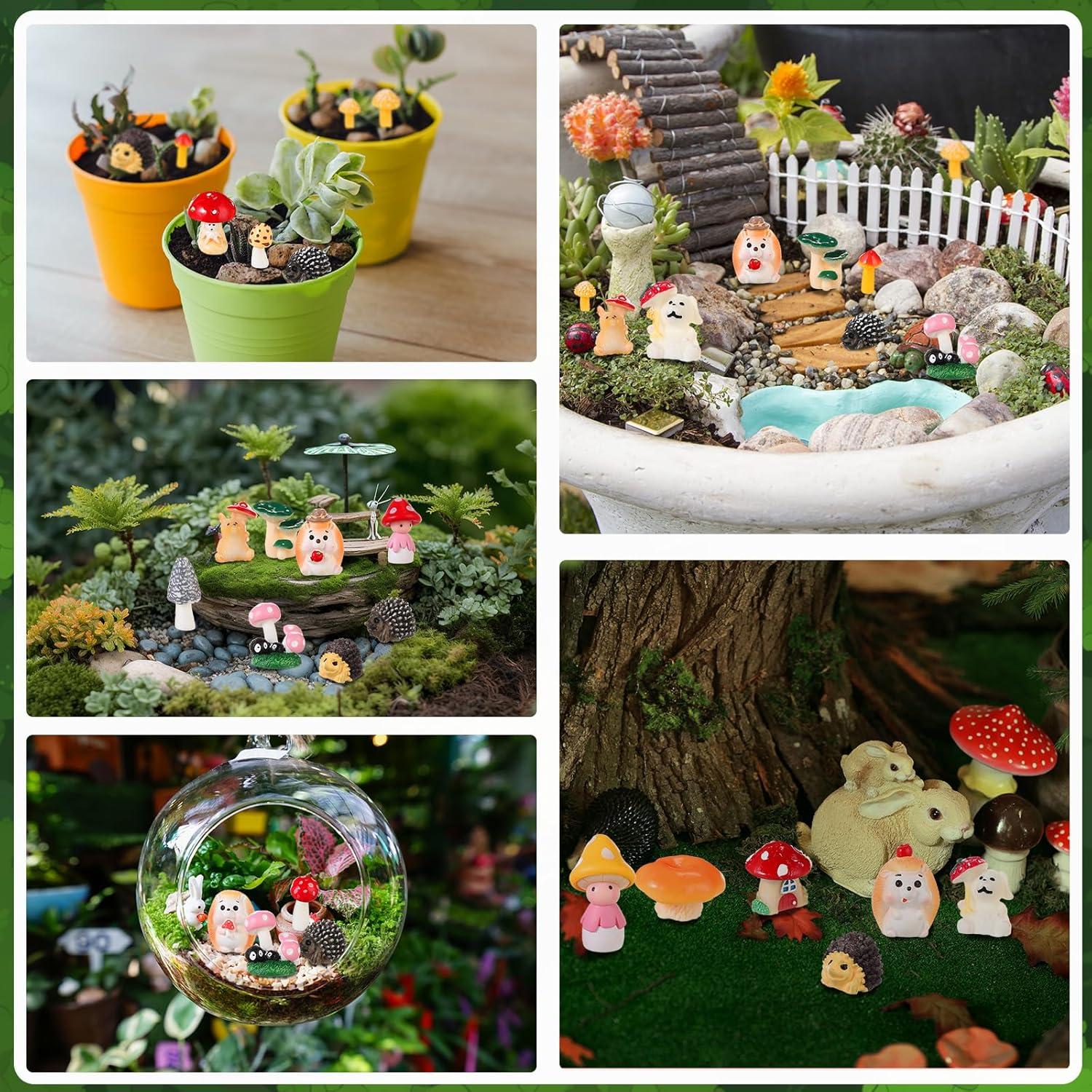 Set Miniatura Jardín 58 Piezas Canlierr Decoración DIY