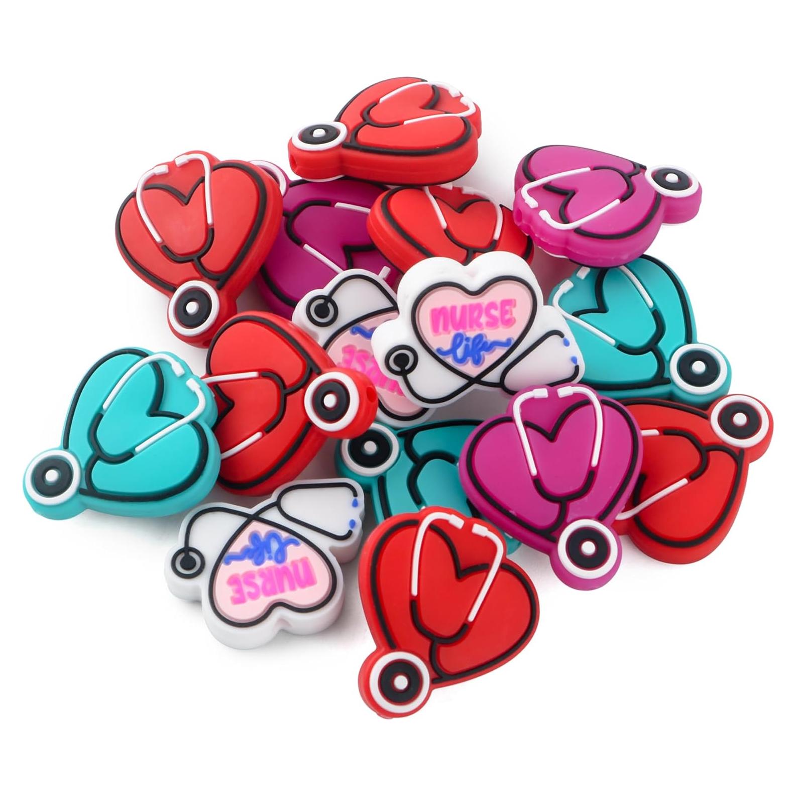 15 Perlas de Silicona Focales Sunrony para Manualidades DIY