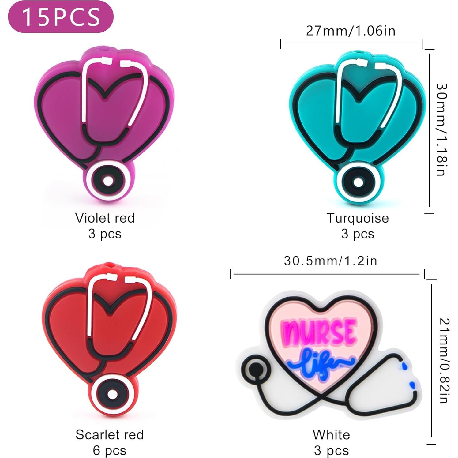 15 Perlas de Silicona Focales Sunrony para Manualidades DIY