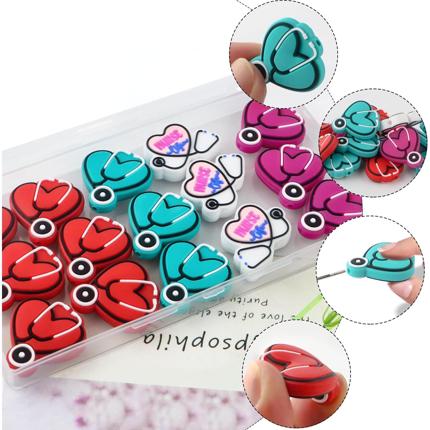 15 Perlas de Silicona Focales Sunrony para Manualidades DIY