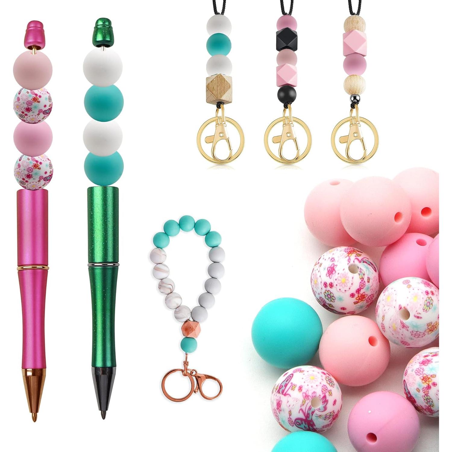 Perlas de Silicona 15mm Accesorios David 50 Piezas Flores