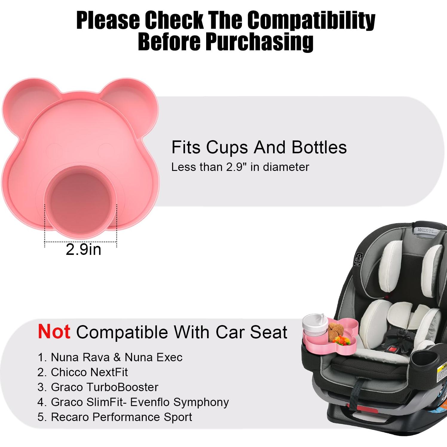 Bandeja de Snacks para Asiento de Auto BlueOrigin Rosa