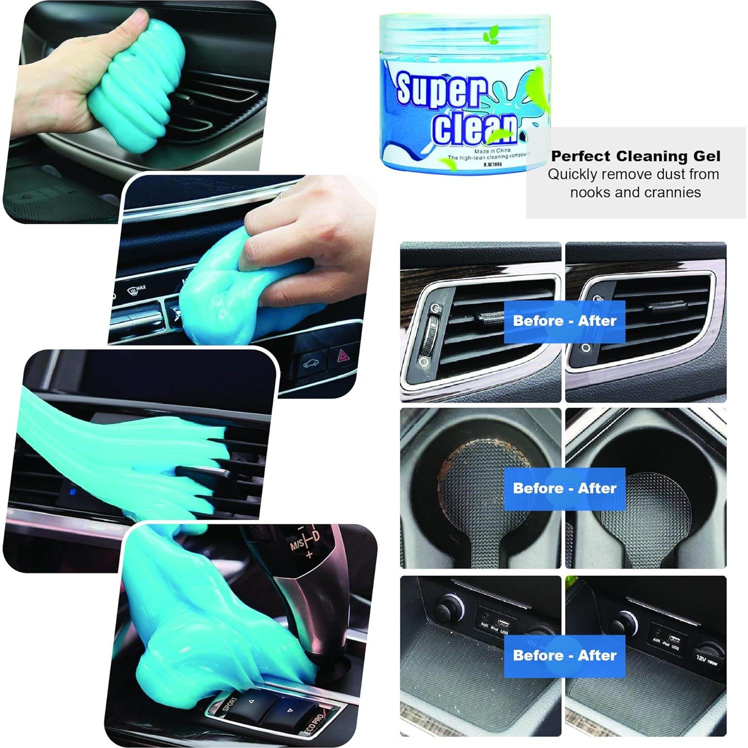 Kit de Limpieza de Interiores de Automóvil INGWETECH - 16 Piezas