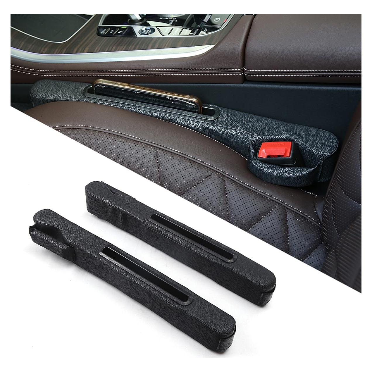 Relleno Espacio entre Asientos DEEYOTA 2 Piezas Negro