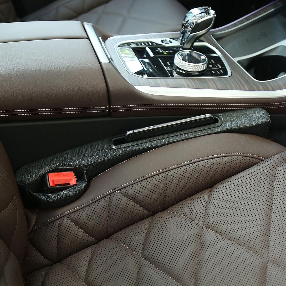 Relleno Espacio entre Asientos DEEYOTA 2 Piezas Negro