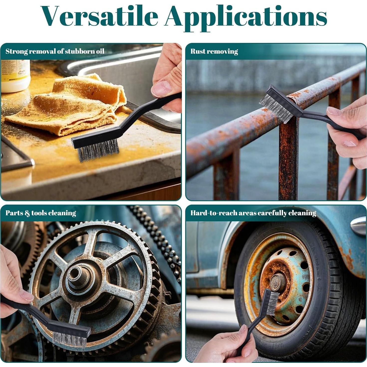 Juego de 30 Cepillos de Alambre Acero Inoxidable Jikvmis